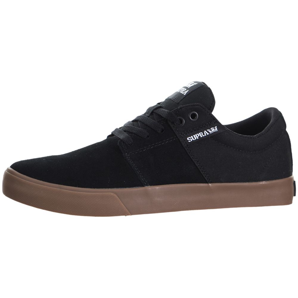 Baskets Basses Supra Stacks Vulc II Noir Black/Gum Homme | QYG-50458114